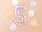 Foil Balloon Number ''5'', 72cm, purple