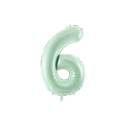 Foil Balloon Number ''6'', 72cm, green