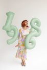 Foil Balloon Number ''6'', 72cm, green