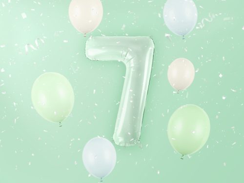 Foil Balloon Number ''7'', 72cm, green