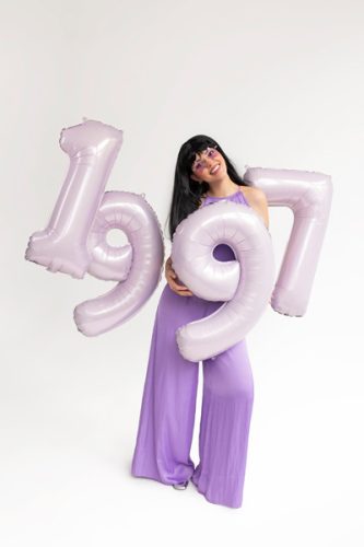 Foil Balloon Number ''7'', 72cm, purple