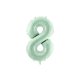 Foil Balloon Number ''8'', 72cm, green