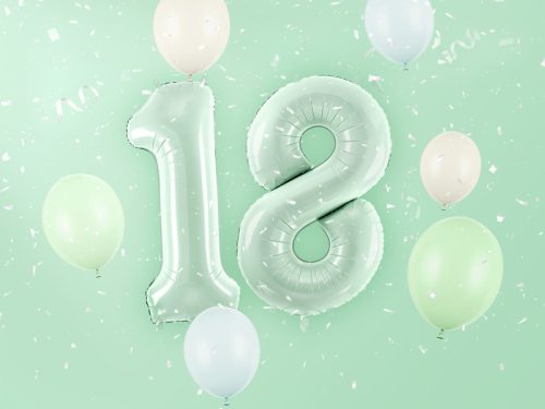 Foil Balloon Number ''8'', 72cm, green