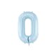 ''0'' számú fólia lufi, 72cm, világoskék