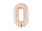 Foil Balloon Number ''0'', 72cm, dark beige