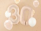 Foil Balloon Number ''3'', 72cm, dark beige