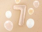 Foil Balloon Number ''7'', 72cm, dark beige