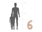 Foil Balloon Number ''9'', 72cm, dark beige