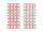 Foil balloon curtain double-sided, light pink, 55 x 110 cm