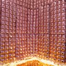 Fólia léggömbfüggöny, Rose Gold, 72x143 cm
