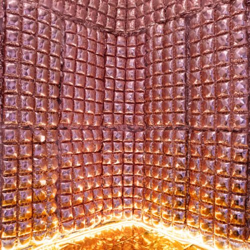 Fólia léggömbfüggöny, Rose Gold, 72x143 cm
