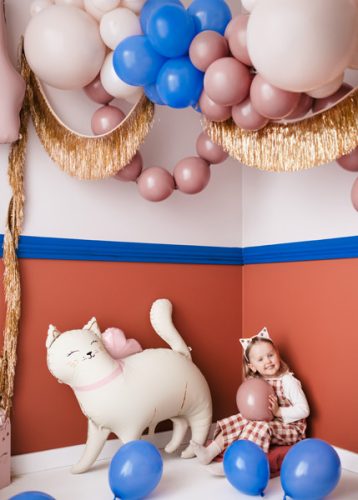 Fóliás léggömb cica, 83 x 77 cm