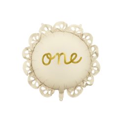 Foil balloon lozenge with ruffle One, 51.5x51.5 cm, mix