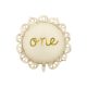 Foil balloon lozenge with ruffle One, 51.5x51.5 cm, mix