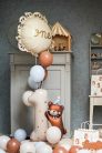 Foil balloon lozenge with ruffle One, 51.5x51.5 cm, mix