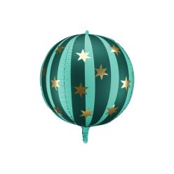 Foil balloon Starry ball, 75 cm, green