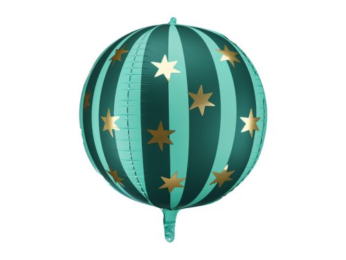 Foil balloon Starry ball, 75 cm, green