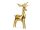 Standing foil balloon Reindeer, 63 x 51 cm, gold