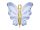 Foil Balloon Butterfly, 69x69 cm, blue