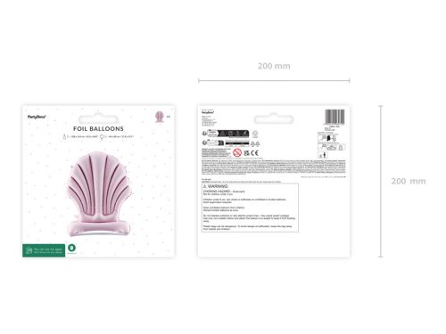 Fóliás Balloon Shell, 96x80 cm, mix