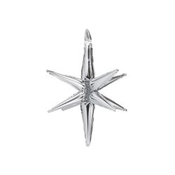 3D fólia lufi Star, 105cm, ezüst