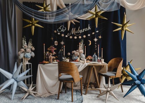 3D fóliás léggömb Star, 105cm, sötétkék