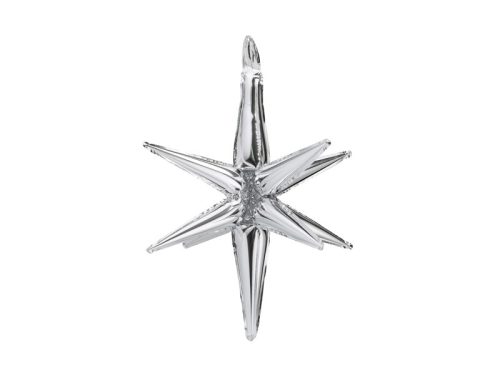 3D fólia lufi Star, 70cm, ezüst
