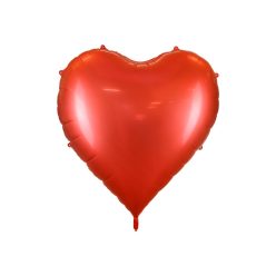 XXL fólia lufi Szív, 136x129 cm, piros