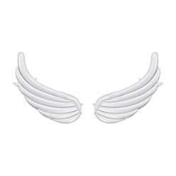  Fólia lufi füzérekhez 'Wings', 104 x 60 cm, fehér (1 db / 2 db)