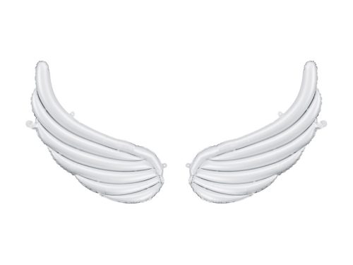 Fólia lufi füzérekhez 'Wings', 104 x 60 cm, fehér (1 db / 2 db)