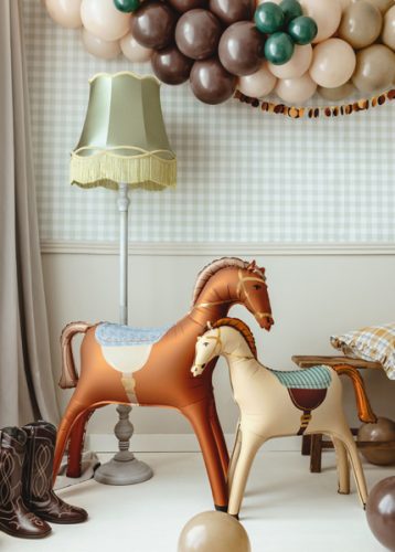Fóliás Balloon Horse, 86,5x73 cm, mix