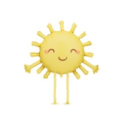 Fóliás Balloon Sun, 91x77 cm, sárga