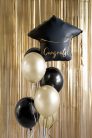 Foil Balloon Cap ''Congrats!'', 60x55 cm, mix