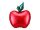 Foil Balloon Apple, 57x69 cm, mix