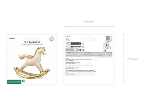 Fóliás léggömb hintaló, 118x104 cm, mix