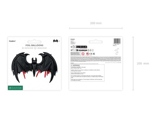 Fólia ballonütő, 120x81 cm, fekete