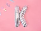 Fólia léggömb betű ''K'', 35 cm, holografikus
