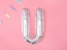 Fólia léggömb betű ''U'', 35 cm, holografikus