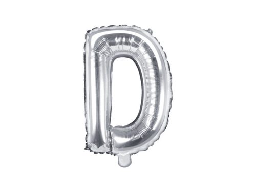 Fólia Lufi Betű ''D'', 35cm, ezüst