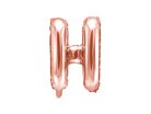 Fólia Lufi Betű ''H'', 35cm, rosegold