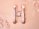 Fólia Lufi Betű ''H'', 35cm, rosegold