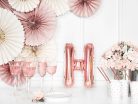 Fólia Lufi Betű ''H'', 35cm, rosegold