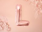 Fólia Lufibetű ''L'', 35 cm, rosegold