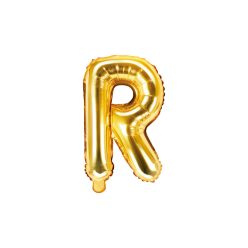 Foil Balloon Letter ''R'', 35cm, arany