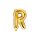 Foil Balloon Letter ''R'', 35cm, arany