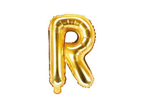 Foil Balloon Letter ''R'', 35cm, arany