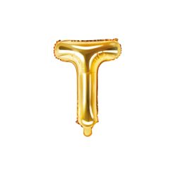   Fólia Balloon Letter ''T'', 35 cm, arany