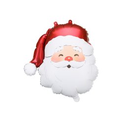 Fóliás lufi Mikulás, 42 x 43,5 cm, mix