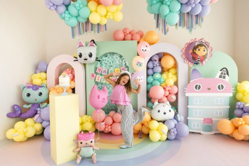 MerCat fólia lufi többszínű, 80x82 cm, mix