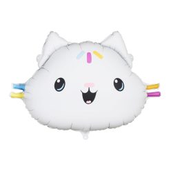 Színes torta fólia léggömb, 67x43 cm, mix színekben